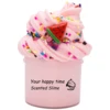 1.76oz White Biscuit Butter Slime with Slices-Pink Watermelon Non-Sticky Stretchy Scented Putty for Kids Party Favors Girls Boys 3