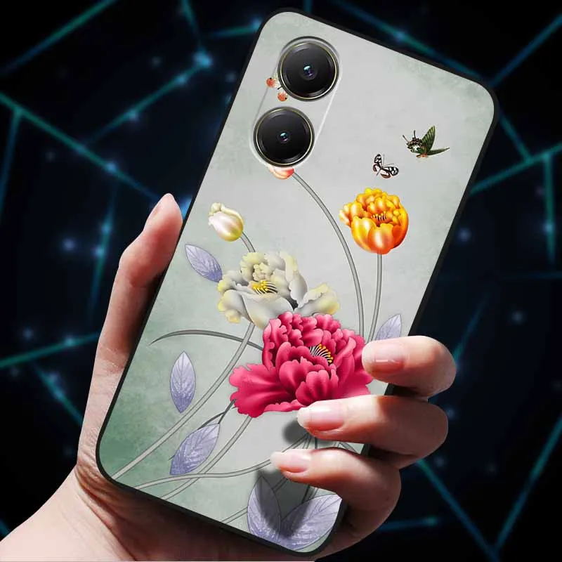 Painted Cats Soft TPU Silicone Protector Cover - Bumper Case with Artistic Design