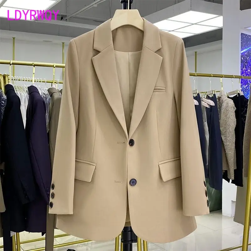Pink Suit Women's Coat Casual Loose Korean Version Women's Design Sense Suit Small Suit Coat Women