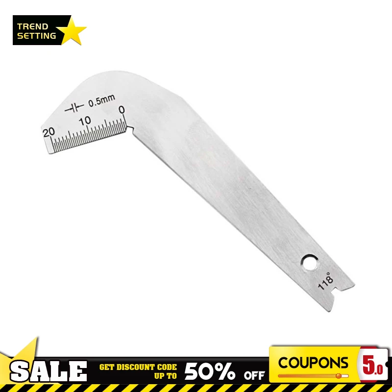 Stainless Steel 118 Degree Twist Drill Bits Angle Gage Grinding Center