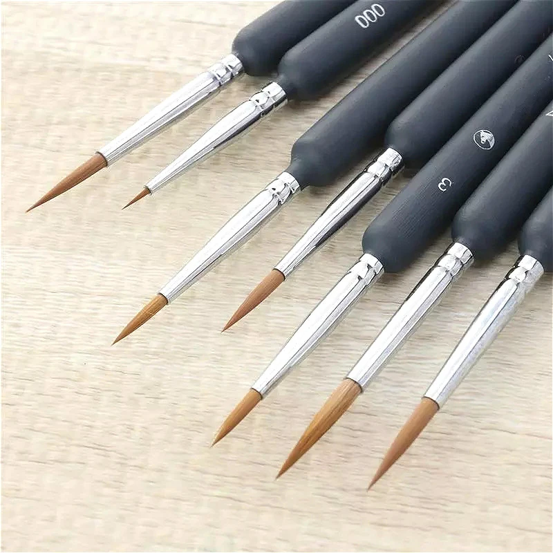 10Pcs/set Nylon Artist Paint Brush Professional Watercolor Acrylic