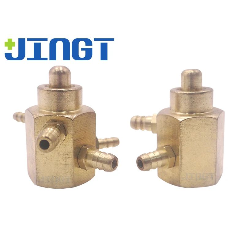 

JINGT Dental Unit Chair accessories Foot control Valve Switch Pedal swith valve 2/4 holes 3mm 5mm Multifunction For clinic 1pcs