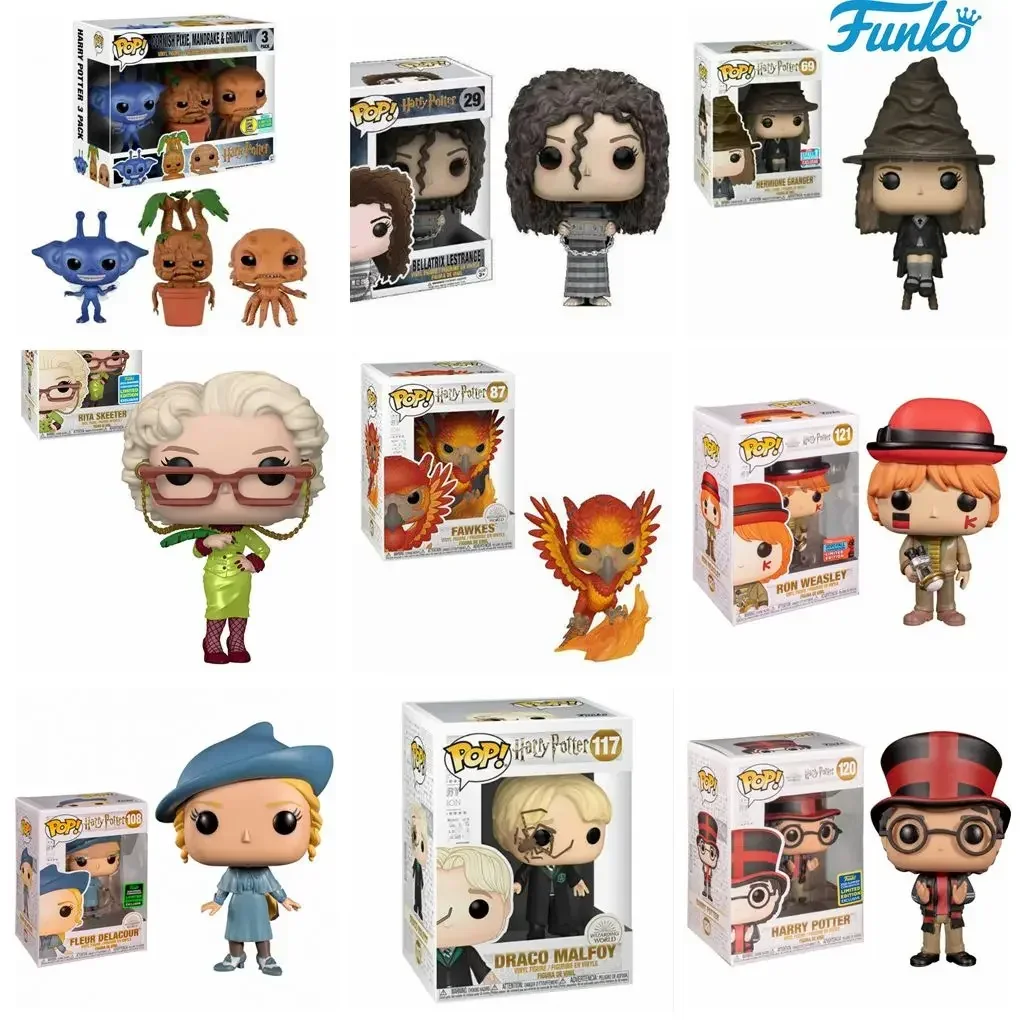 thumbnail image 1 of FUNKO POP Dumbledore Hedwig Sirius Black Dobby Snape Voldemort Luna RON Hermione figuras de juguete de acción colección modelo de juguete regalos, 1 of 5