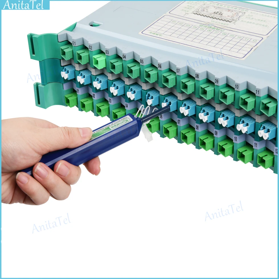 Komshine Koc-125 Fiber Cleaner Fibra Ottica One-Click Cleaner Tipo Penna Cleaner Ftth Strumento Di Pulizia Per Lc/Mu 1.25Mm Ghiera 1 Pz