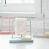 Kitchen Faucet Sink Sponge Rack Stand Plastic Sponge Towel Holder Scouring Pad Dishwash Kitchen Organizer Cloth Drain Basket 5