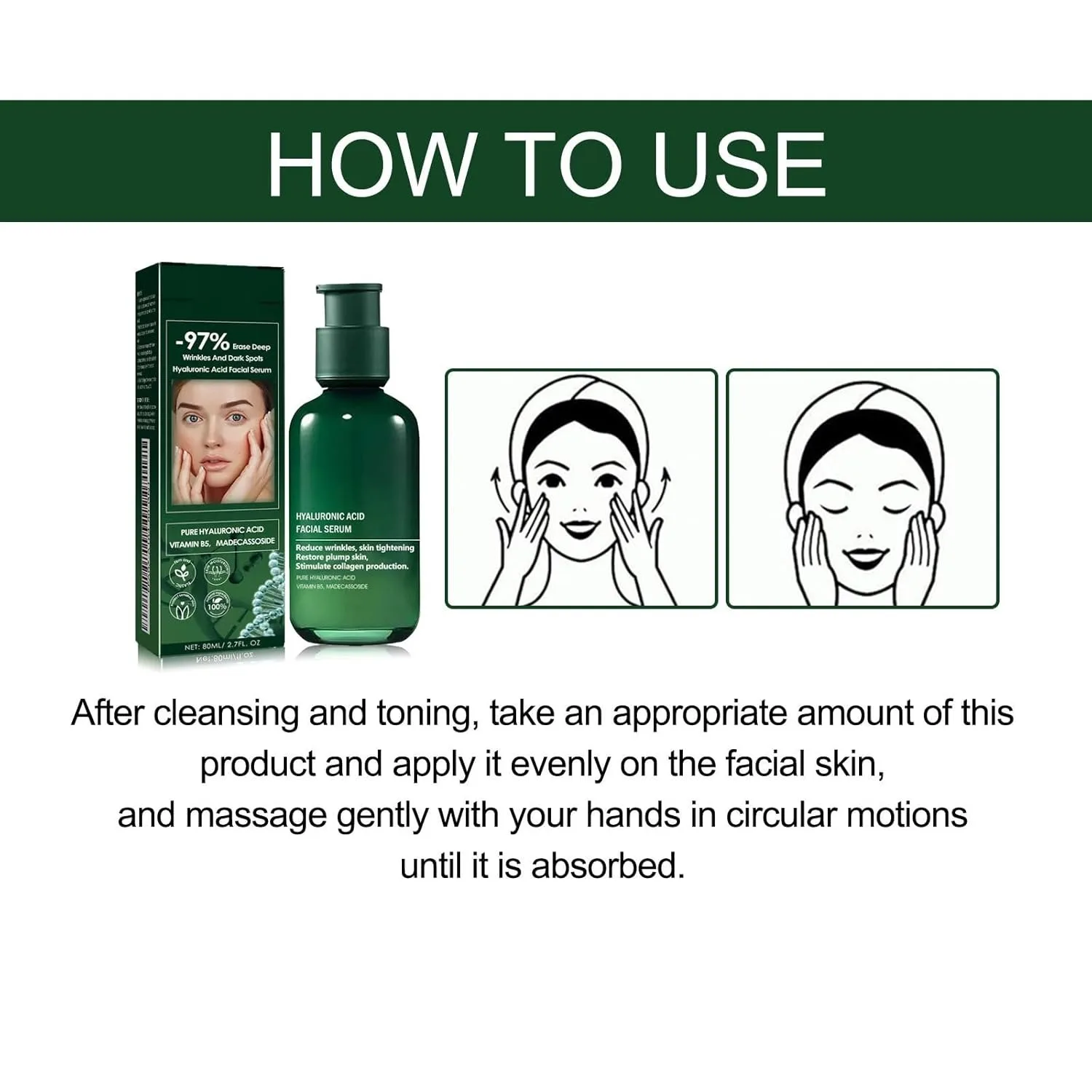 Vitamin B5 Essence Hyaluronic Acid Facial and Neck Skin Firming Anti Wrinkle Aging Repair Fine Lines Smooth Moisturizing Essence 5