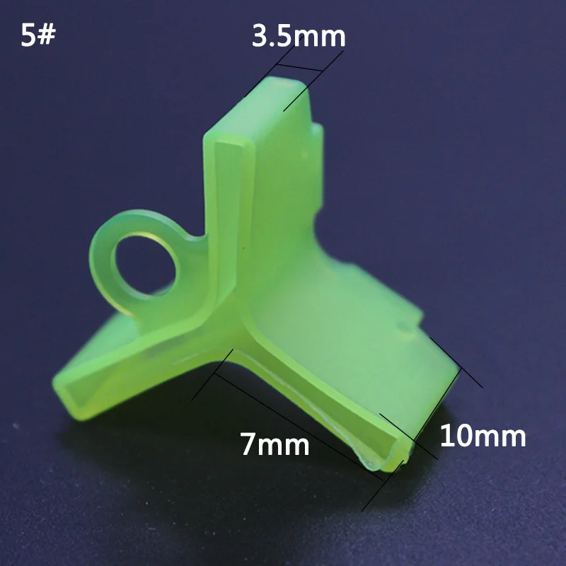 60Pcs Polyethylene 1# 2# 3# 4# 5# Fishing Treble Hooks Safety Protector Holders Case Bonnets Hooks Covers Case Black/Green