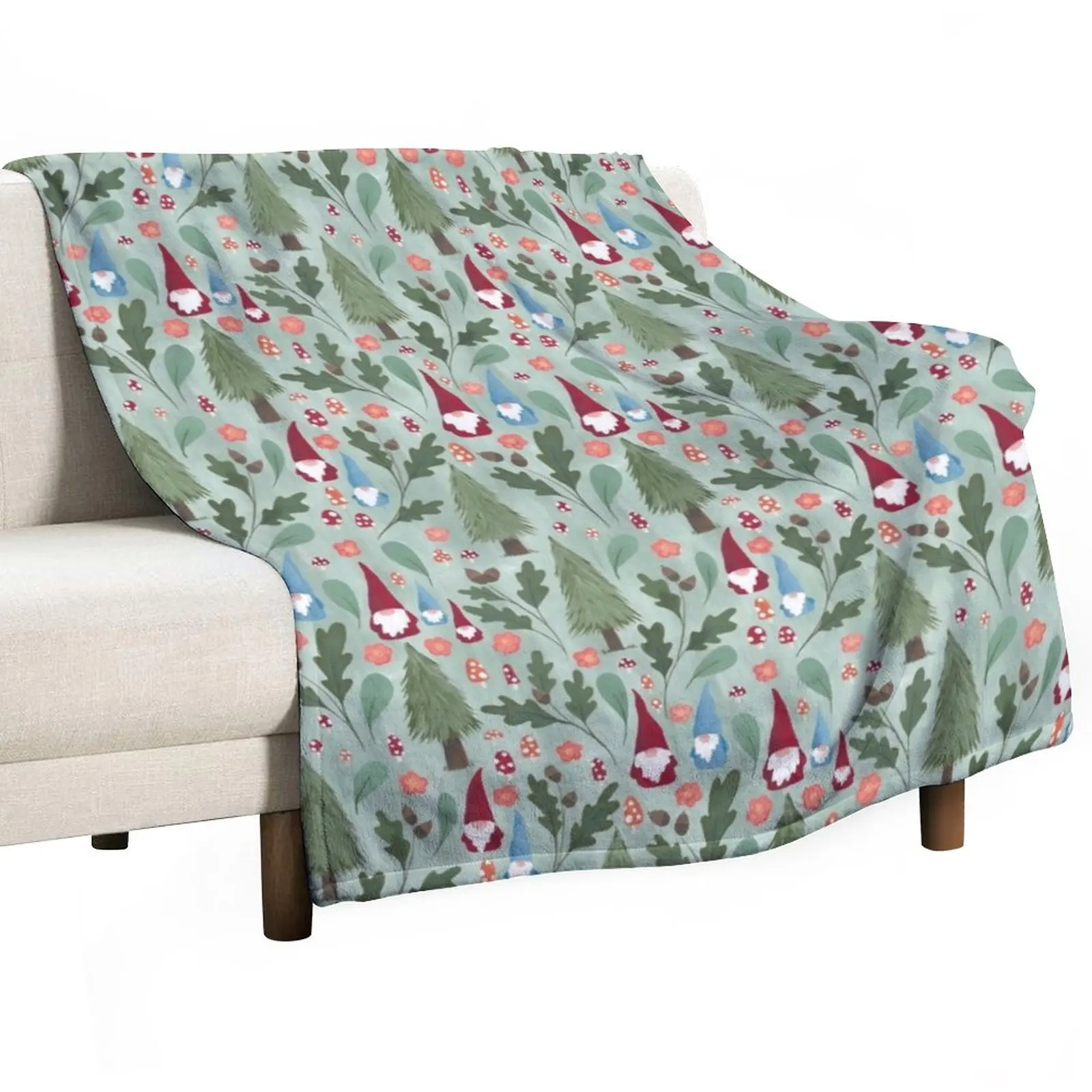 

Garden Gnomes Throw Blanket Moving Blanket Luxury Designer Blanket Blanket Sofa
