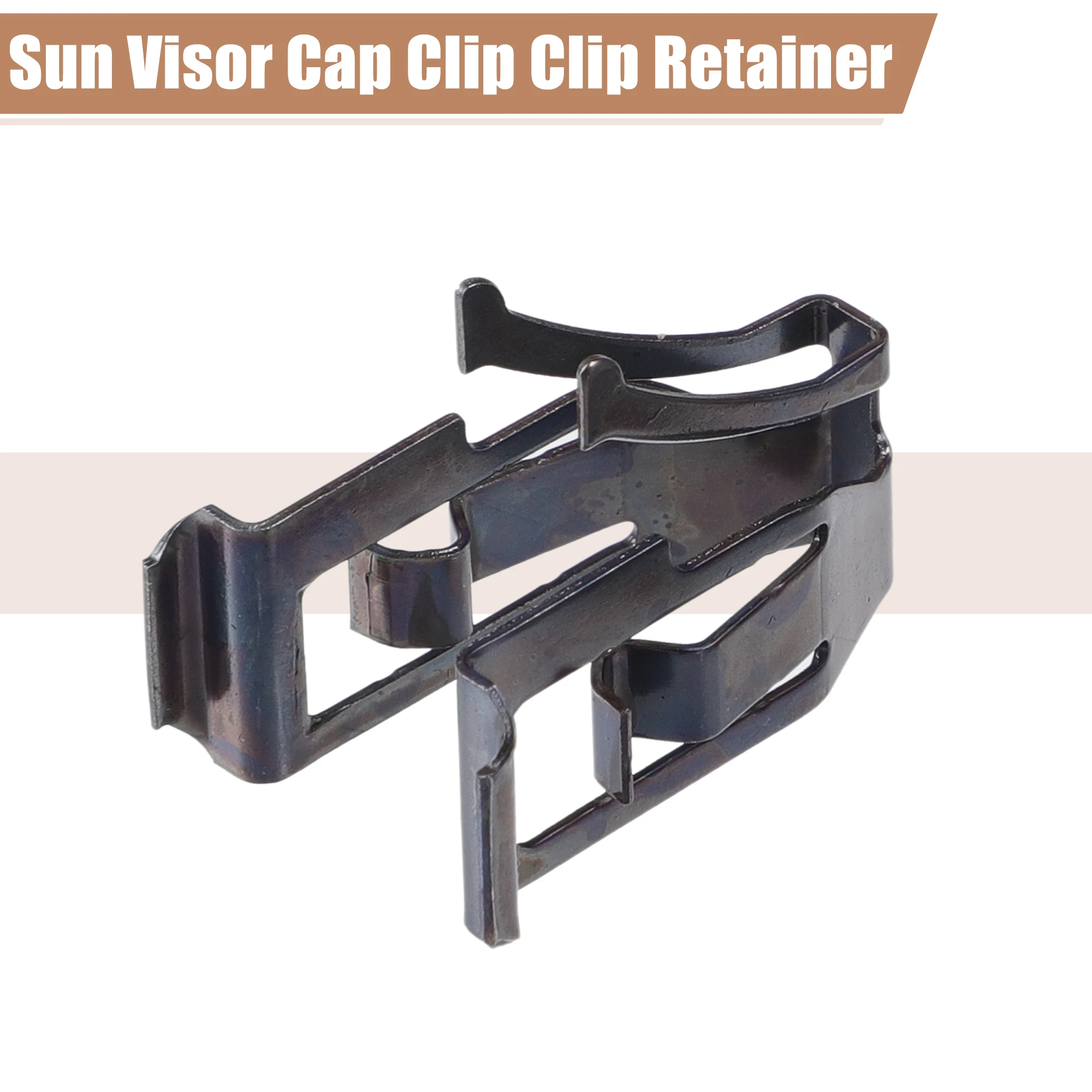 ✩つか✩ UXCELL 2pcs Black Iron Sun Visor Cap Clip Clip Retainer No