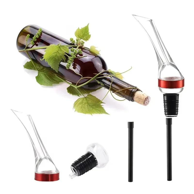 Wine Pourer Professional Quality 2-in-1 Attaches to Any Wine Bottle For Improved Flavor Enhanced Bouquet