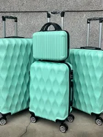 4 Piece Set Faionable Travel Bag Suitcase Hand Lage Handbags with Wheels Loable ABS Material for Men And Women