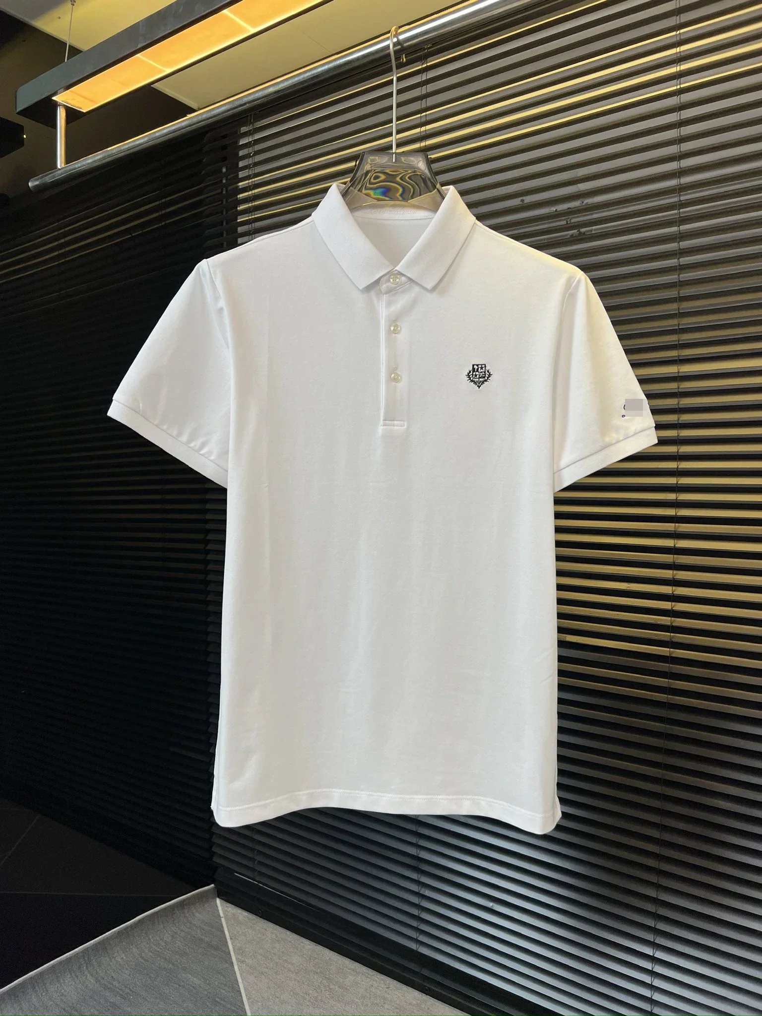 

BILLIONAIRE SIJITONGDA Shirt Silk Men 2024 Summer New Short Sleeve Breathable Thin Embroidery Quality Size m-3XL