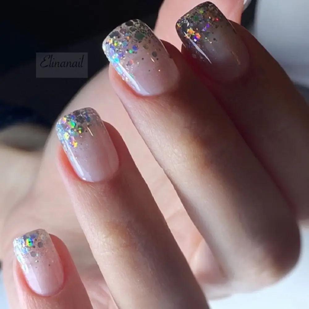 24 Colors Holographic Chunky Glitter 24 Colors Total Laser Nail Glitter  Flakes Chunky Holographic Laser Nail Glitter