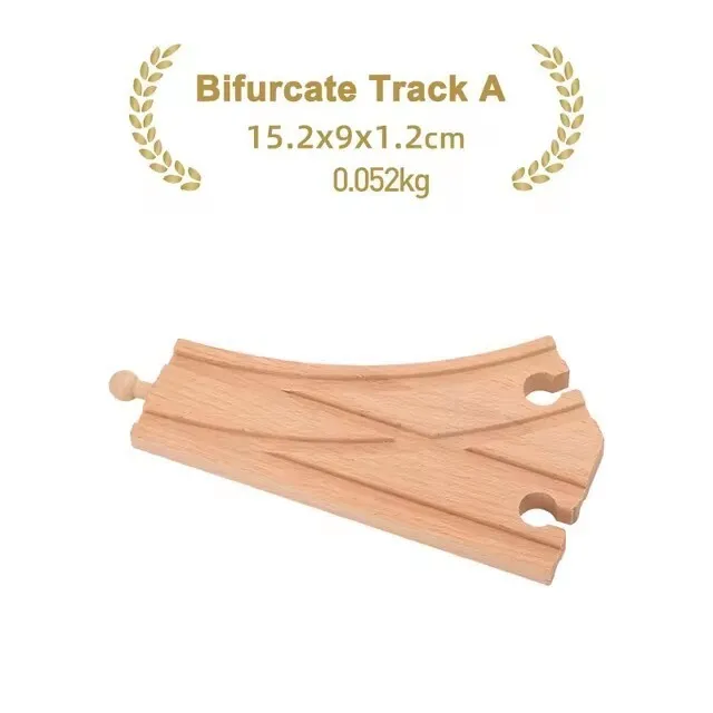 Premium Beech Wood Railway Train Track Accessories for Children’s Educational Play