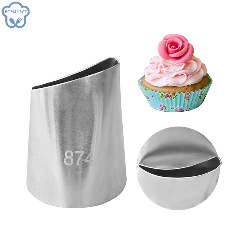 Rose Icing Piping Nozzles Cake Cream Decoration Tips Pastry Tool Pastry Tips Cake Dessert Decorators Tool 1PCS #874 cake decorating tip set,cake icing nozzles,baking nozzle set,cake decorating nozzle set
