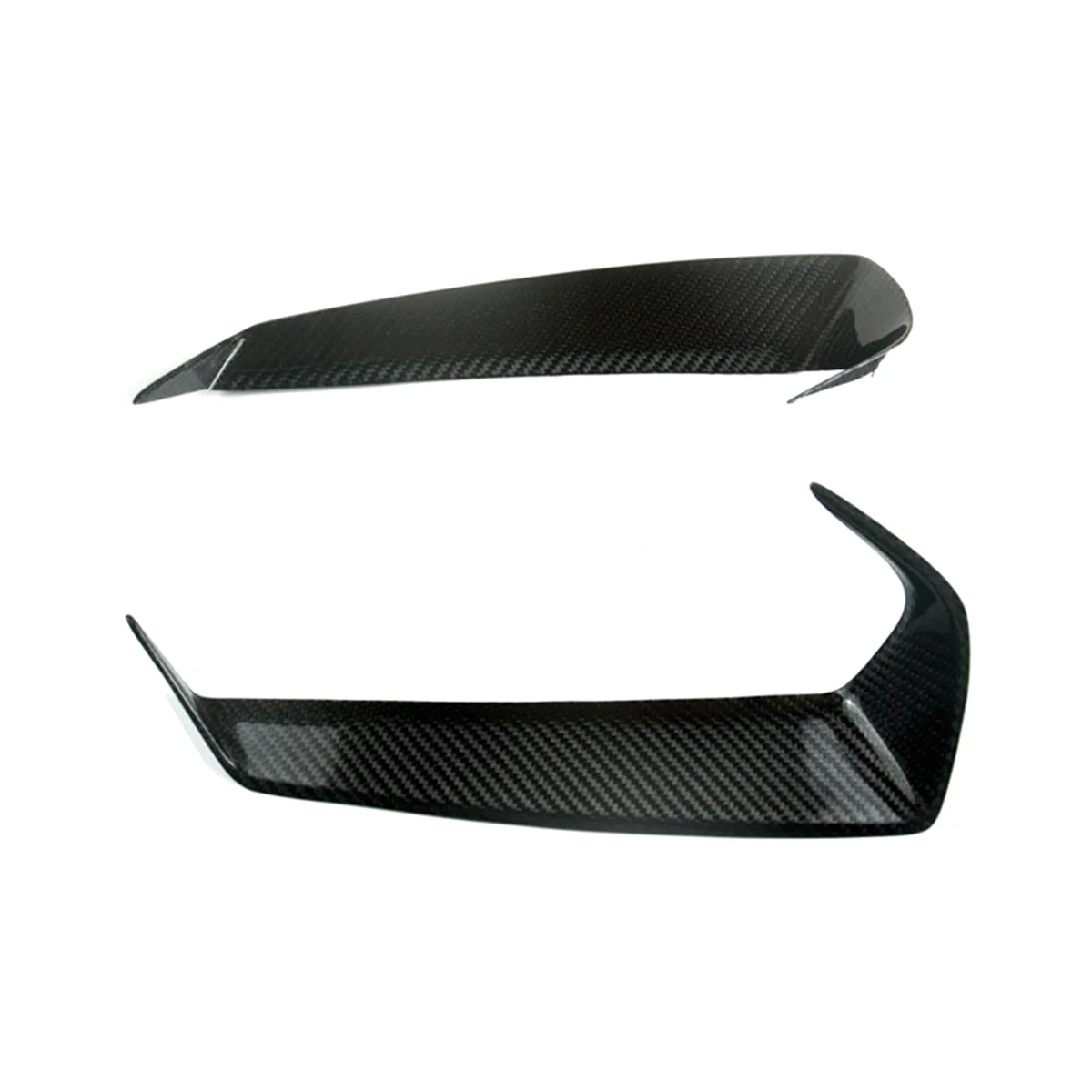 

Car Real Carbon Fiber Front Head Light Lamp Eyebrow Frame Cover for R35 2008-2016