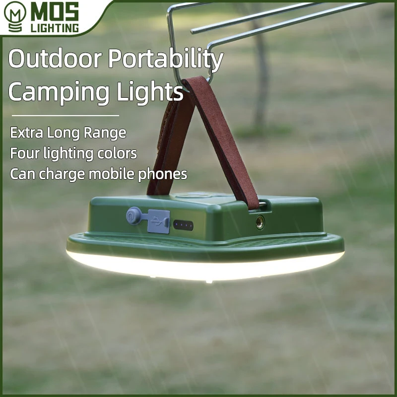 Camping Light MOSLIGHTING Camping Lantern 80W 7500K Torch Flashlight Rechargeable LED Light 4 Light Modes for Outdoor Hiking Emergency Lamps