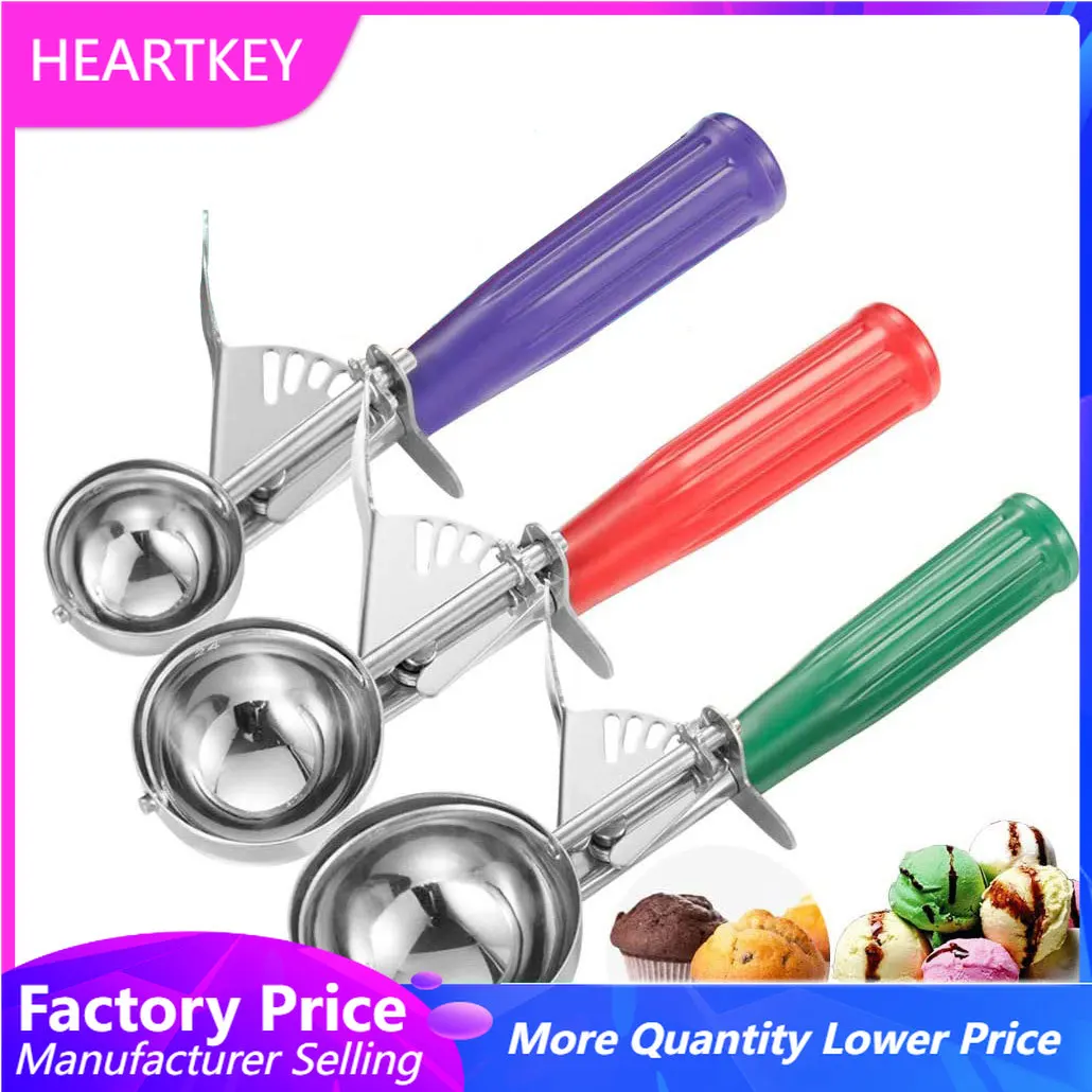 

Ice Cream Scoop Stainless Steel Mash Potato Ball Stack Spoon Watermelon Fruit Dessert Ball Maker Kitchen Accessories Tools