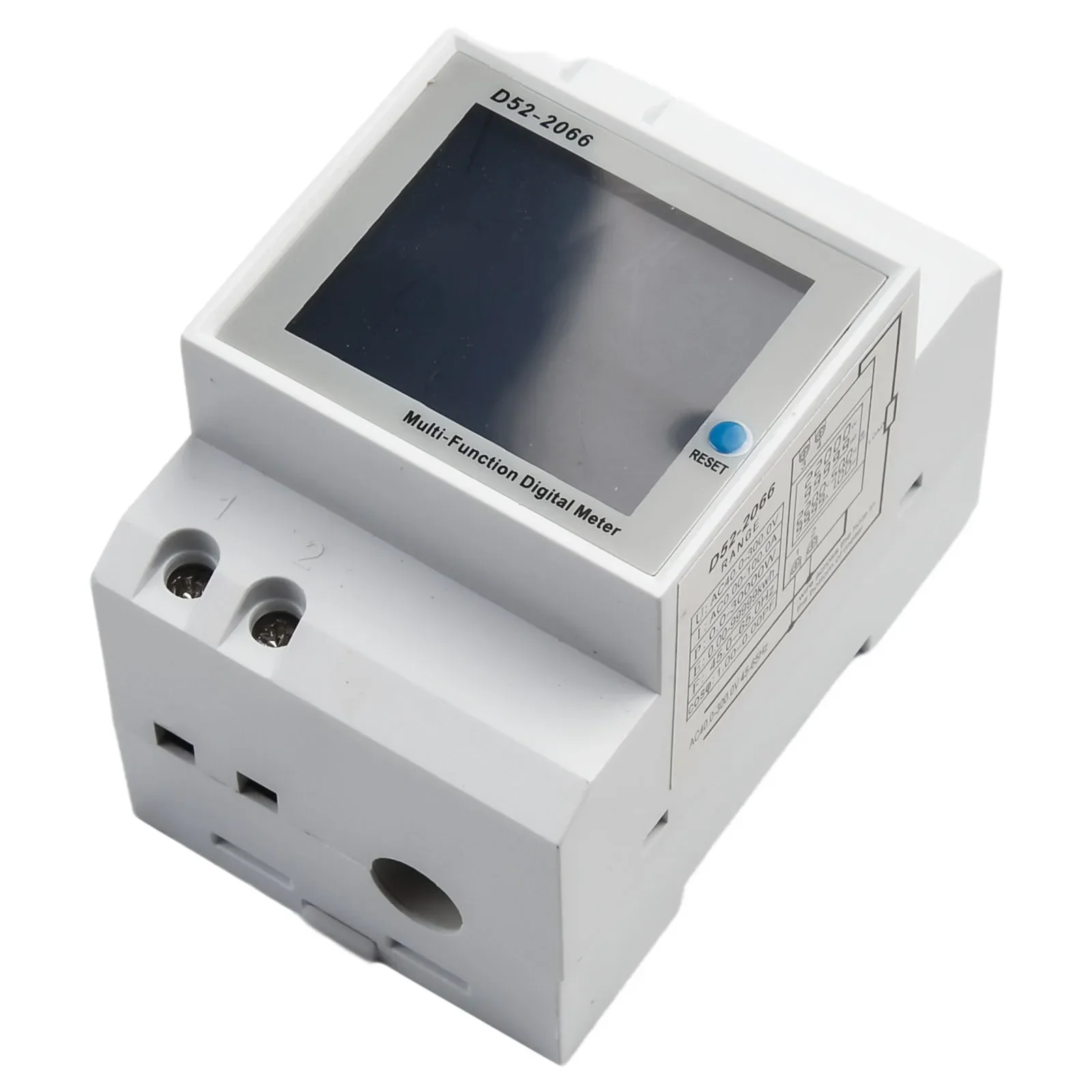 Electricity Meter 100A DIN Rail AC40-300V Built-in Power Meter With Integrated Current Transformer Smart Rail-type