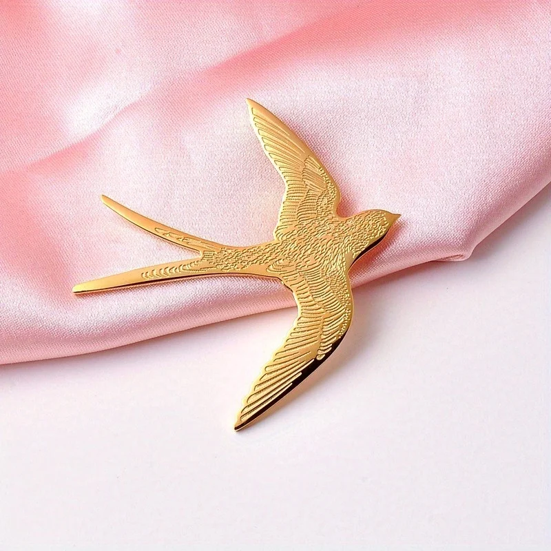 2pcs Swallow Brooch - Stylish Bird Shape Pin for Coats, Sweaters, and More - Perfect Clothing Accessory for Any Occasion
