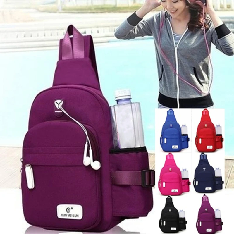 XYWHPGV Nylon Deportes Al Aire Libre Mochila Elástica Hook Loop Tie