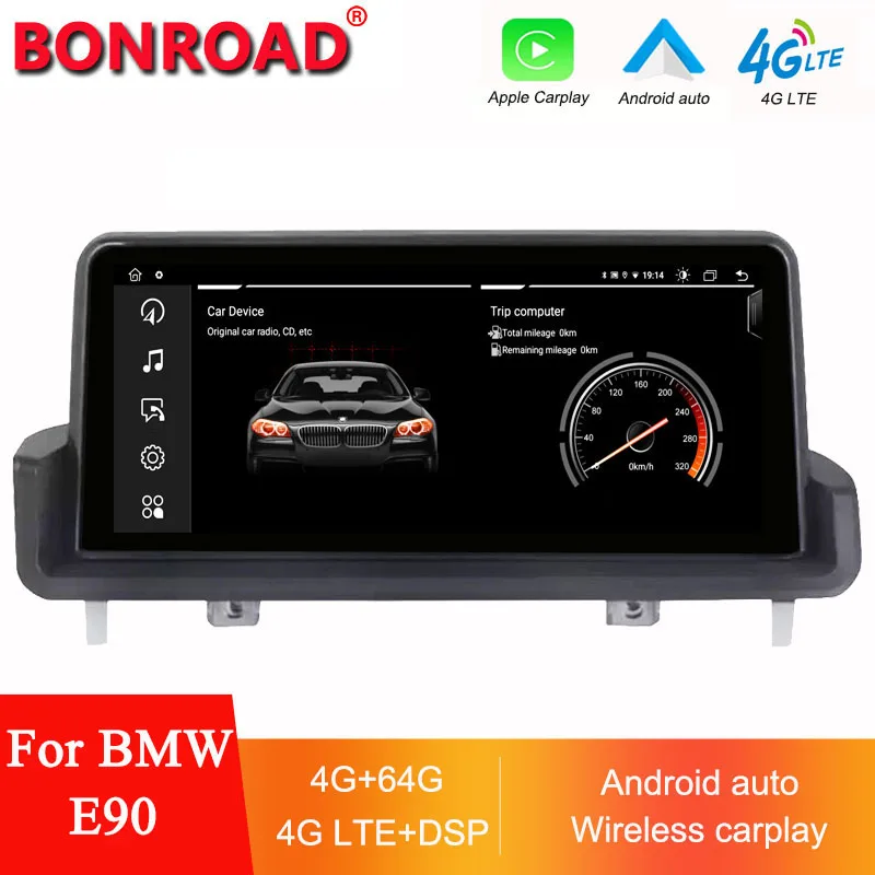 Bonroad 10.25" Android Multimedia Player Car Radio GPS Apple Carplay