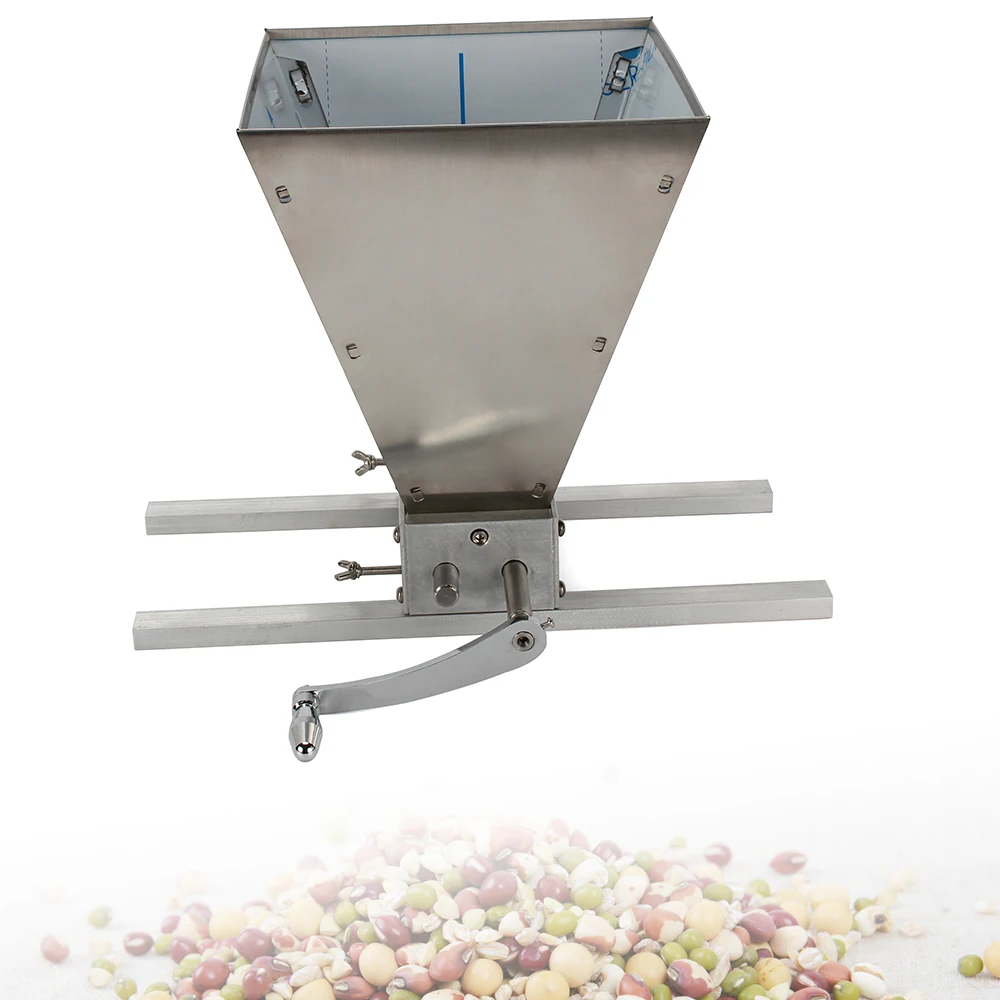 Manual Malt Mill Crusher Barley Grain Grinder Multi-function with 2 Stainless Steel Roller for Home Brew Beer malt grain grinder