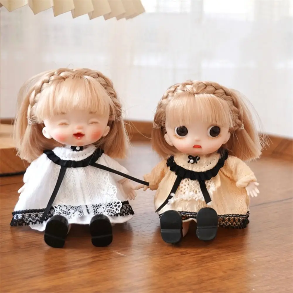 1/12 Bjd Doll Ob11 Movable Joints Ob11 Doll with Clothes Adjustable Mini Obitsu 11 Clothes Dolls Kawaii 14CM Ob11 Bjd Doll Baby 6