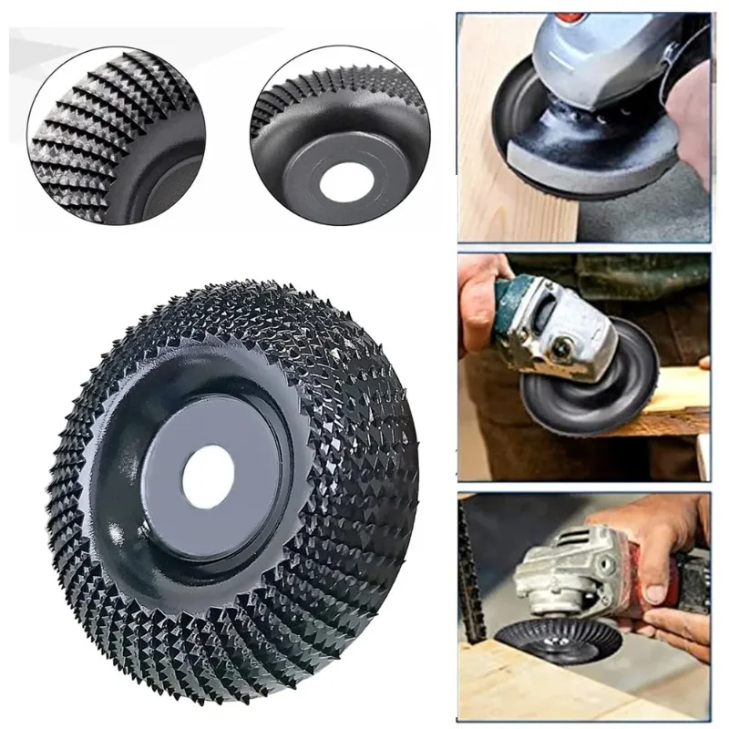 Wood Carving Disc Grinder Wheel 4 Inch Wood Shaping Wheel Grinding Shaping Angle Grinders 1PC