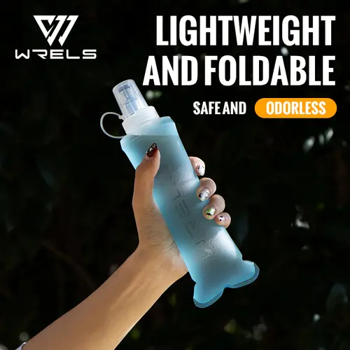 WRELS 250ml 500ml Soft Flask Folding Collapsible Water Bottle TPU BPA Free Outdoor Sport Portable   Water Bag Running Camping - Image 8