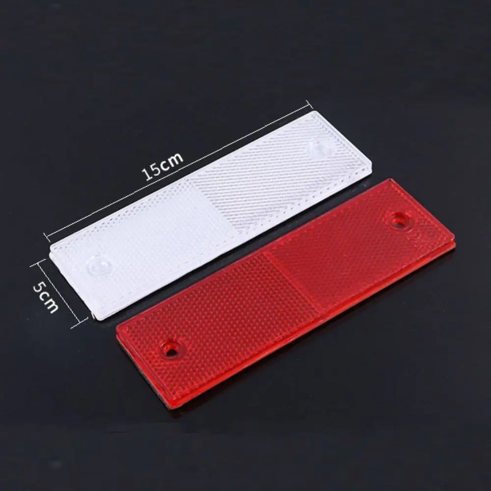 Triangle Warning Reflector Sign Frame Alerts Safety Plate Rear Light Trailer Fire Truck Car Reflective Strip Sticker