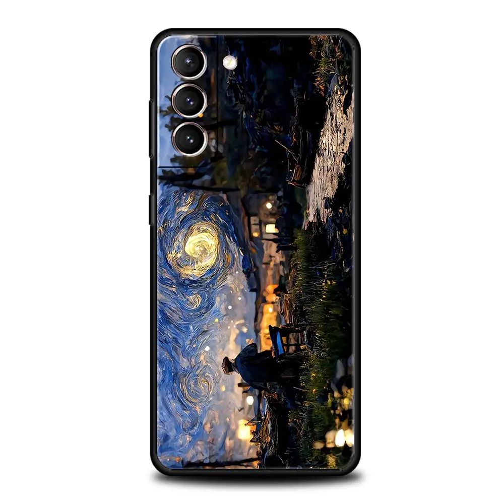 Retro Van Gogh Oil Painting Soft Silicone Phone Case