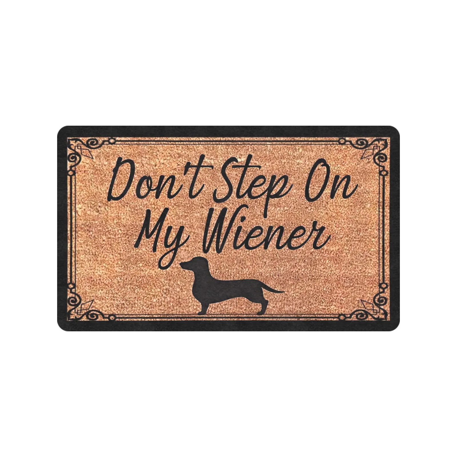 

Don't Step On My Wiener Welcome Mat Door Mat Dachshund Doormat Humor Floor Mat New House Gift 18x30