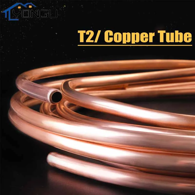 5Meter Aluminum Lubricating Oil Pipe Tube Coil OD 4/6/8/10mm 1mm Thickness  Air Conditioning Refrigeration Plumbing