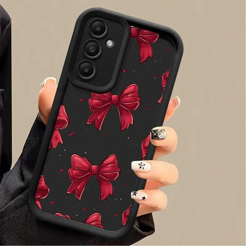 Luxury Red Cartoon Bow Phone Case Cover – Cool and Stylish Design