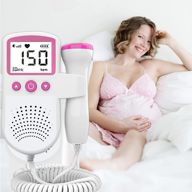 9 Weeks Testable Fetal Doppler hand-hold Pocket portable Baby heart pregnancy Ultrasound fetus doppler Detector machine monitor |