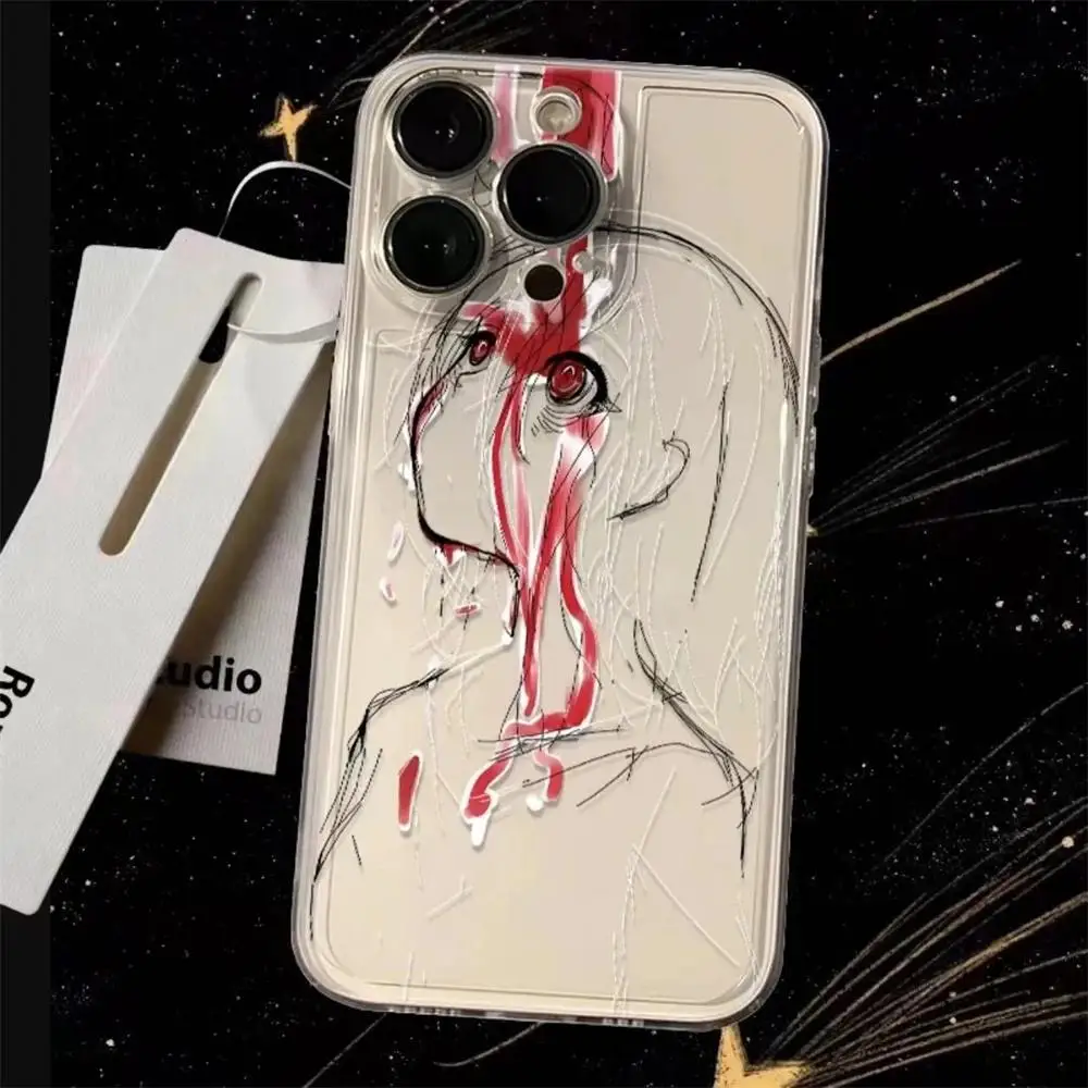Enchanting Blood Sacrifice Anime Girl Phone Case