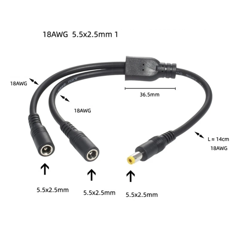 Rallonge Fiche Plate CERRXIAN Lot De 2 Câbles D'extension D'alimentation C14 Vers C13, 18 Cordon D'alimentation
