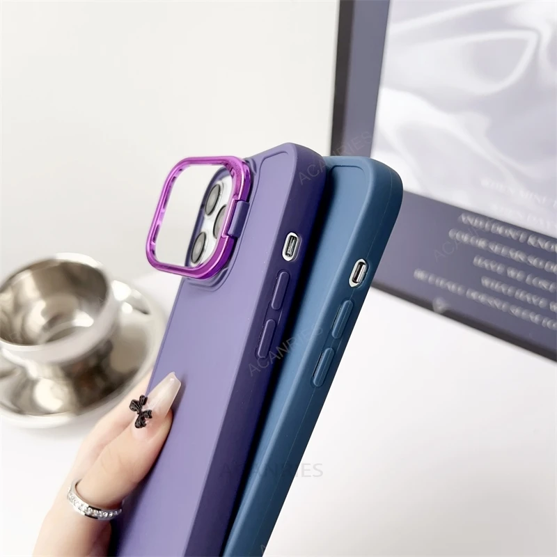 Invisible Holder Silicone Soft Case For Xiaomi Mi Poco X5 Pro 5G X3 Nfc X6 C65 M6 4G M3 F6 Stand Cover Poko X 5 3 M 6 5pro 3pro_voghion.com