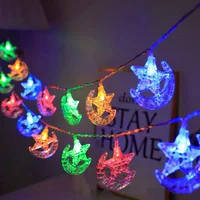 1.5/3M Eid Mubarak LED Star Moon Light String Home Islamic Muslim Festival Party Ramadan Kareem Decoration Eid Al-Adha Supplies 1