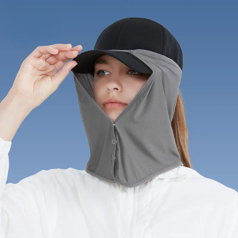 1pcs Quick Drying Fishing Cap Face Neck Sunshade Masks Cap UV Protection Visor for Outdoor Sport Golf Hiking Veil Travel Hat