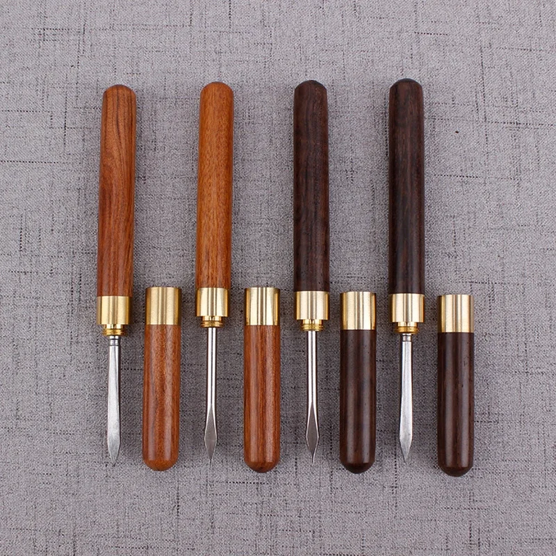 Tea Knife Cone Tea Needle With Black And Ebony Handle Breaking Prying Puer Brick Professional Tools Ceremony Accessories