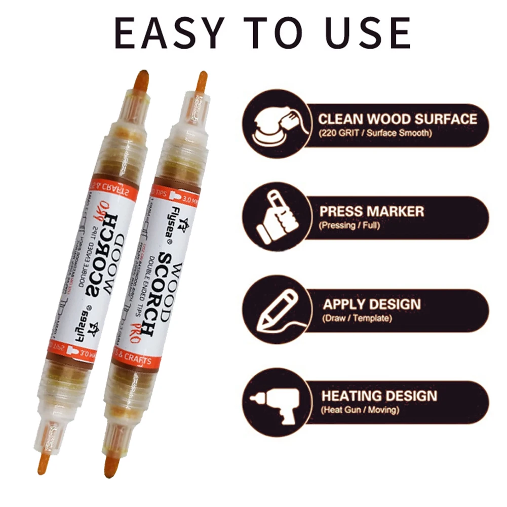 Scorch Marker Chemical Wood Burning Pen For Project Painting DIY Craft Project Woodworking Art Painting Marker Pen