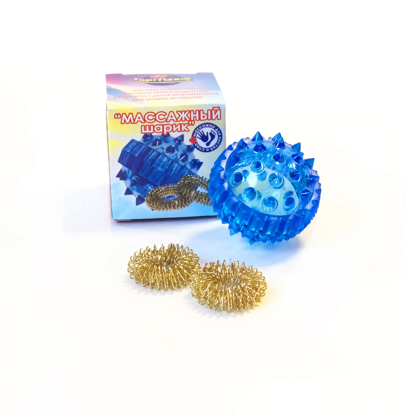 Su-Jock massage ball with springloaded rings, the development of fine  motor, a set of 2 PCs Color blue - AliExpress