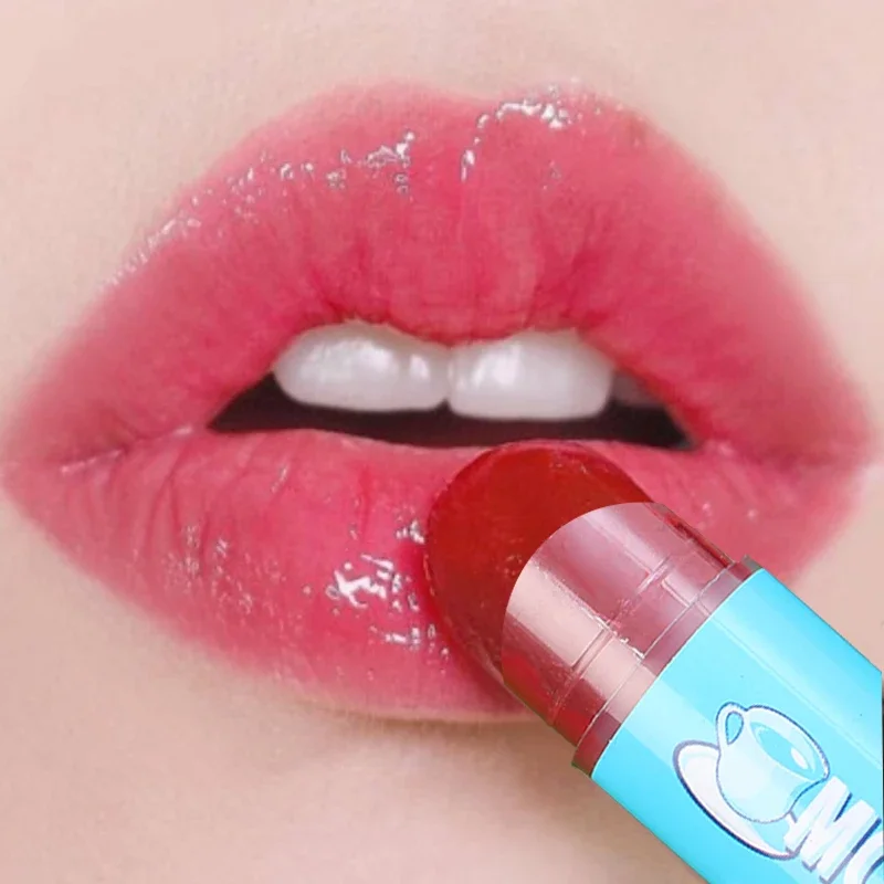 

Fruit Jelly Tinted Lip Balm Moisturizing Colored Lip Stains Hydrating Waterproof Lipstick Gloss Base Lip Care Primer Cosmetics