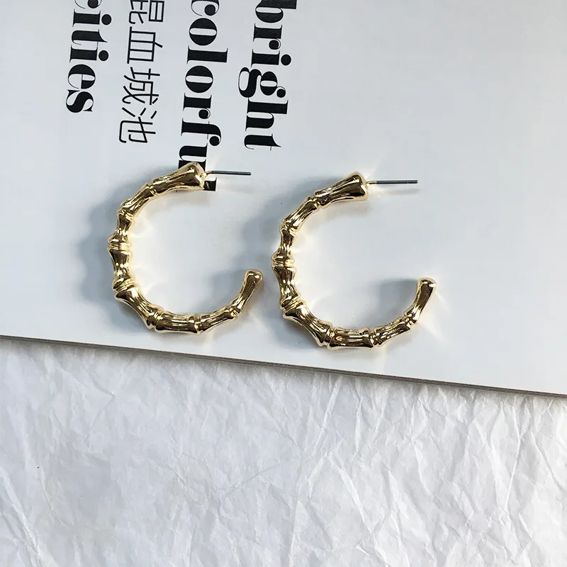 

2023 New Bamboo Stud Earrings For Women Girls