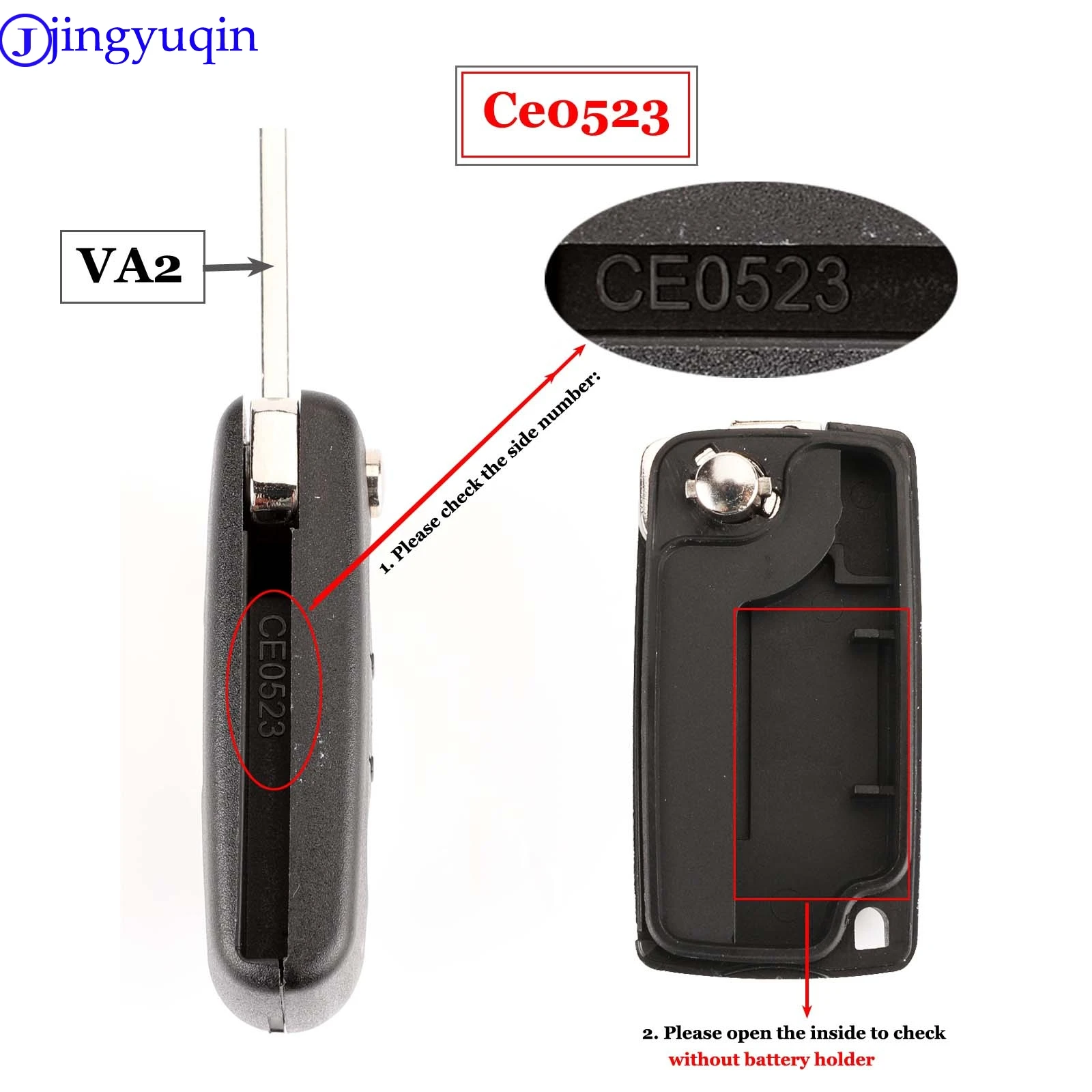 434Mhz ID46 Chip ASK/FSK For Peugeot 107 207 307 308 407 607 CE0523 Ce0536/Ce523 transponder chip