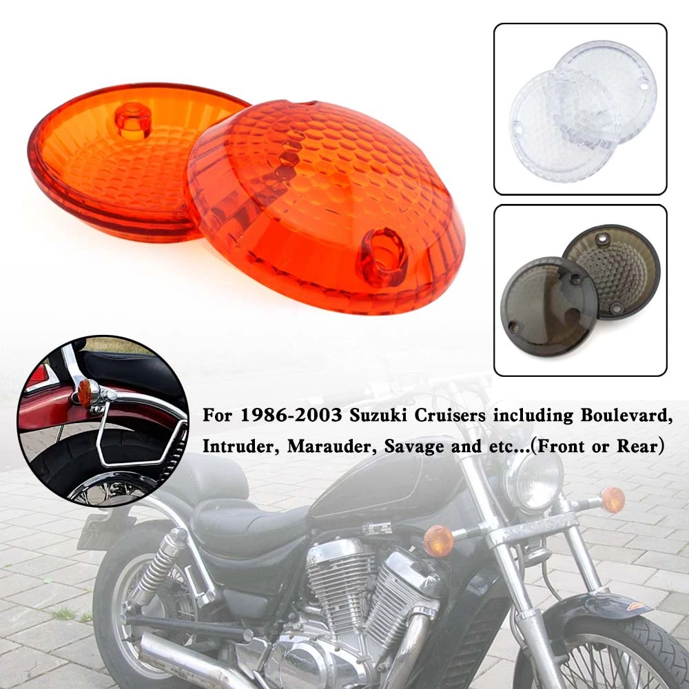 

Artudatech Turn Signal Light Lens Cover For Suzuki Cruisers Intruder 1400 VX800