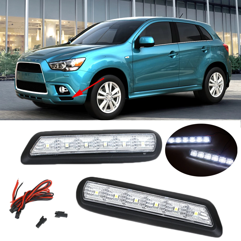 K-Car дневные ходовые огни Светодиодные ДХО лампы для Mitsubishi Outlander Sport RVR ASX 2010 2011 2012 |