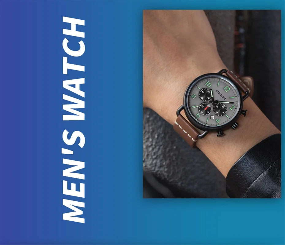 Herrenuhr, Luxus-Sport-Quarz-Armband, Stahlgeflecht, Business-Casual-Uhr mit Kalender, Lederband, Mann_voghion.com